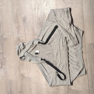 Gray H&M Crop Top Hoodie